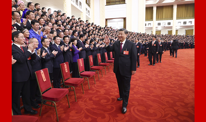 习近平等领导同志亲切会见出席党的二十大代表、特邀代表和列席人员